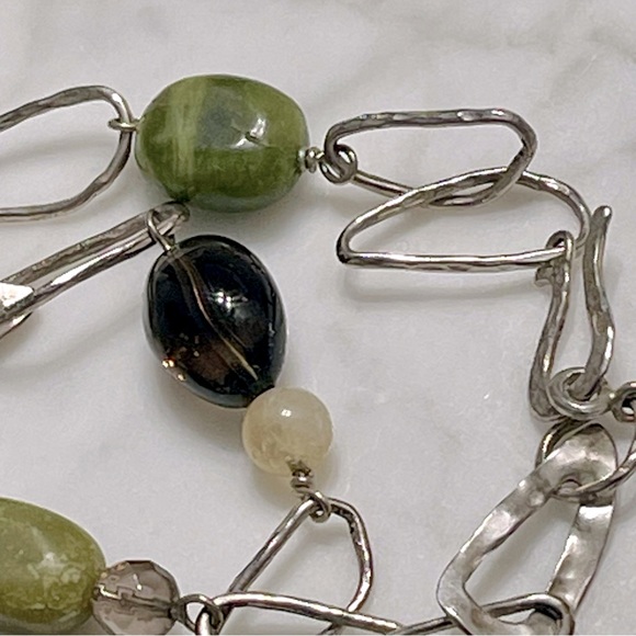 Silpada Sterling Silver Jade Citrine Smoky
Quartz Necklace - Picture 3 of 5